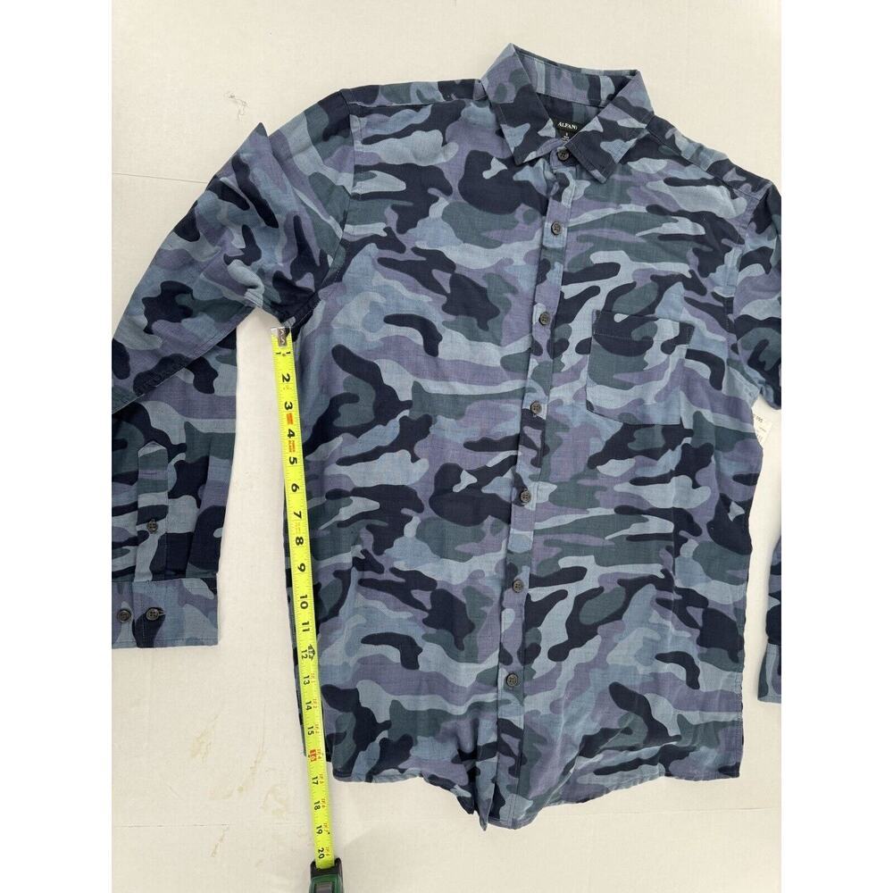 Alfani Men’s Shirt Sz S Camouflage Blue Button Front Pocket NWT​ - Picture 13 of 15